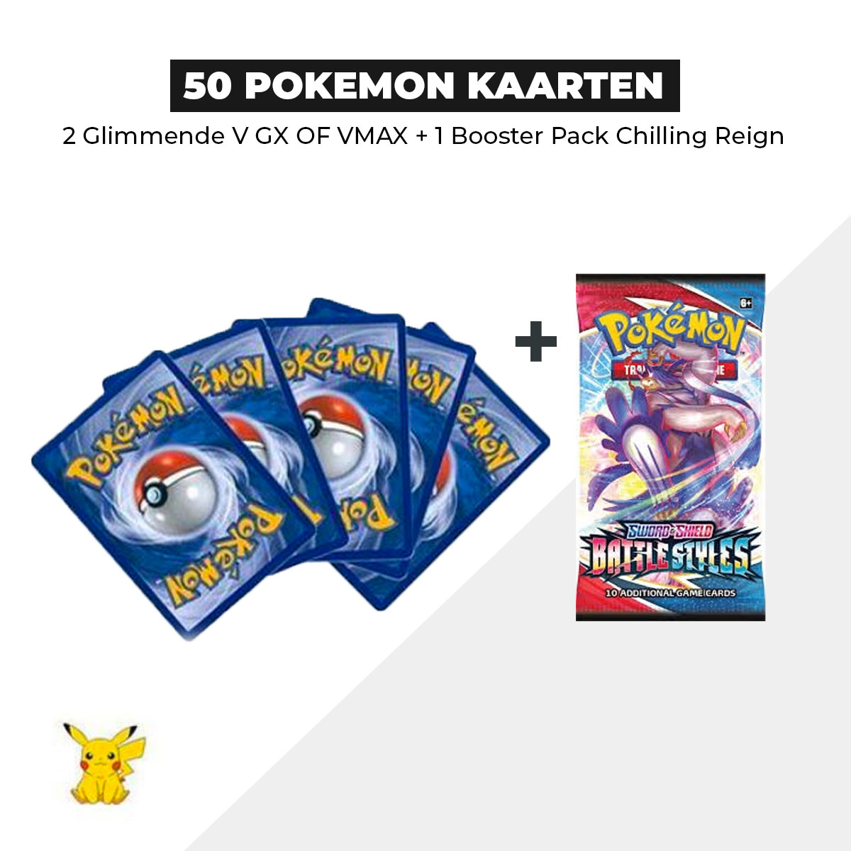 50 Pokémon Kaarten Bundel + 1 Battle Styles Booster pack
