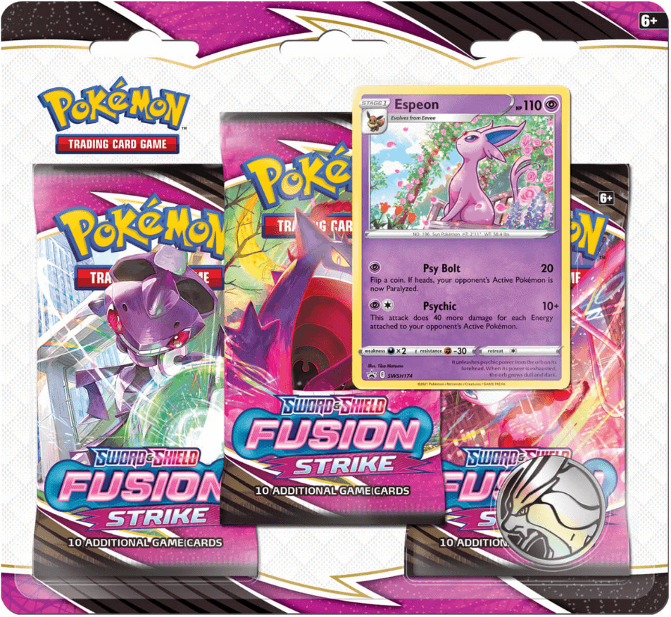 Pokémon Sword & Shield Fusion Strike 3-Pack Blister